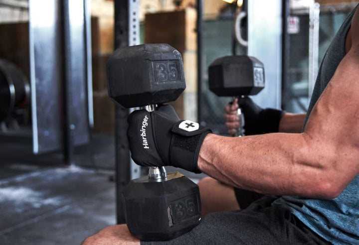 Harbinger Trainingshandschuhe, Schwerer Hebehandschuh für diejenigen, die mehr Handflächenschutz suc