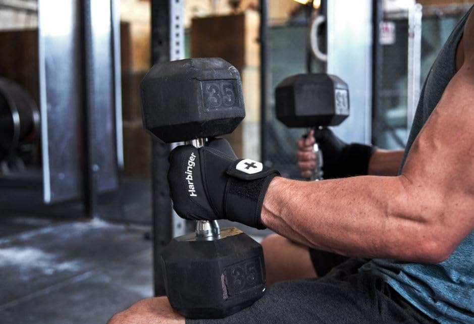 Harbinger Trainingshandschuhe, Schwerer Hebehandschuh für diejenigen, die mehr Handflächenschutz suc