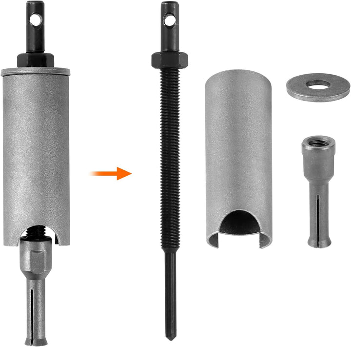 QWORK® Motorrad Innenlager Abzieher Set, 9-23mm Radlager Abzieher Motorrad mit Offenen Clips in 5 Gr