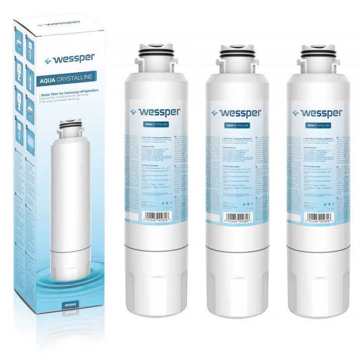 Wessper 3x Wessper Kühschrank Wasserfilter, Kompatibel mit Samsung DA29-00020B, DA97-08006A-B, HAF-C