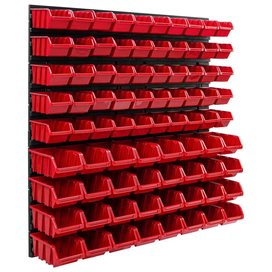 botle 82 Stapelboxen Wandregal Werkzeugwand 772 x 780 mm Kunststoff Werkzeughalter Wandplatte Garage