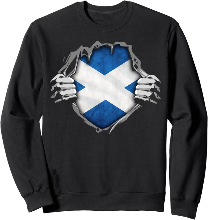 Schottland Patriotisch Schottische Flagge Souvenir Sweatshirt