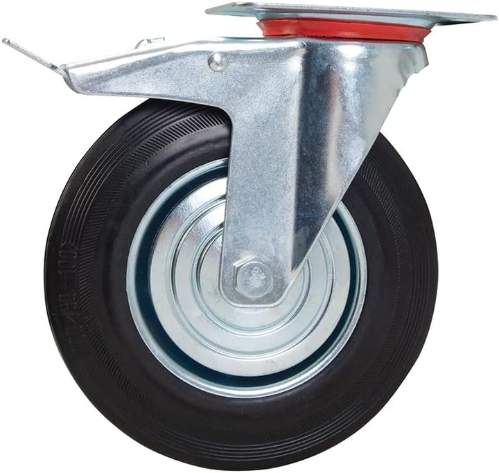 FIXMAN 921139 Gummi-Schwerlastrolle 200 mm, 200 kg