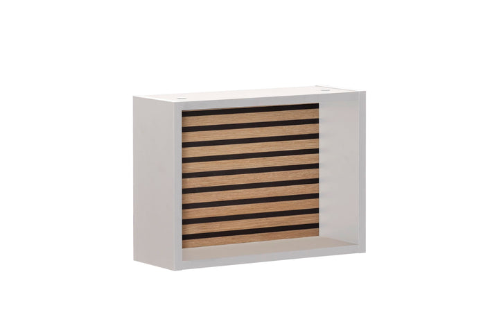 Schildmeyer Ekko Regal 154175 Mattweiss/Akustikpaneel Optik, 40,2 x 15,7 x 12,5 cm Mattweiss / Akust