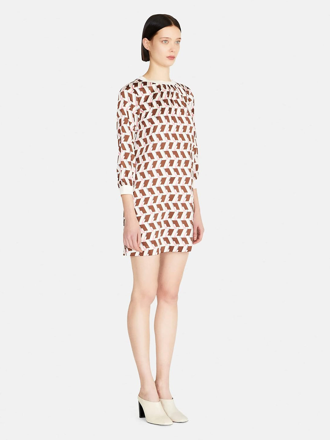 SISLEY Damen Dress 34 Multicolor 62q, 34 Multicolor 62q