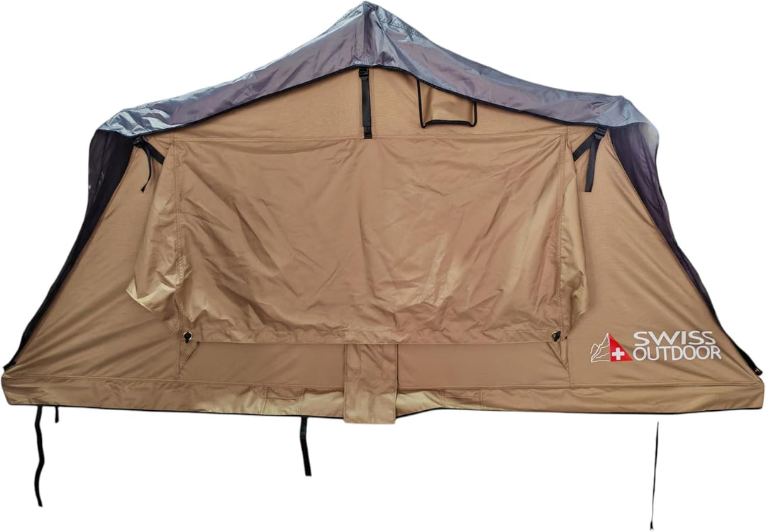 Swiss Outdoor S.O. Dachzelt Auto Camper Camping Vanlife ROOFI-10A mit Vorzelt