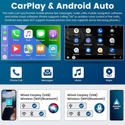 Android 13 Autoradio Doppel Din Apple Carplay mit Navi für VW Passat B6 B7 Golf 5 6 Touran Polo Cadd