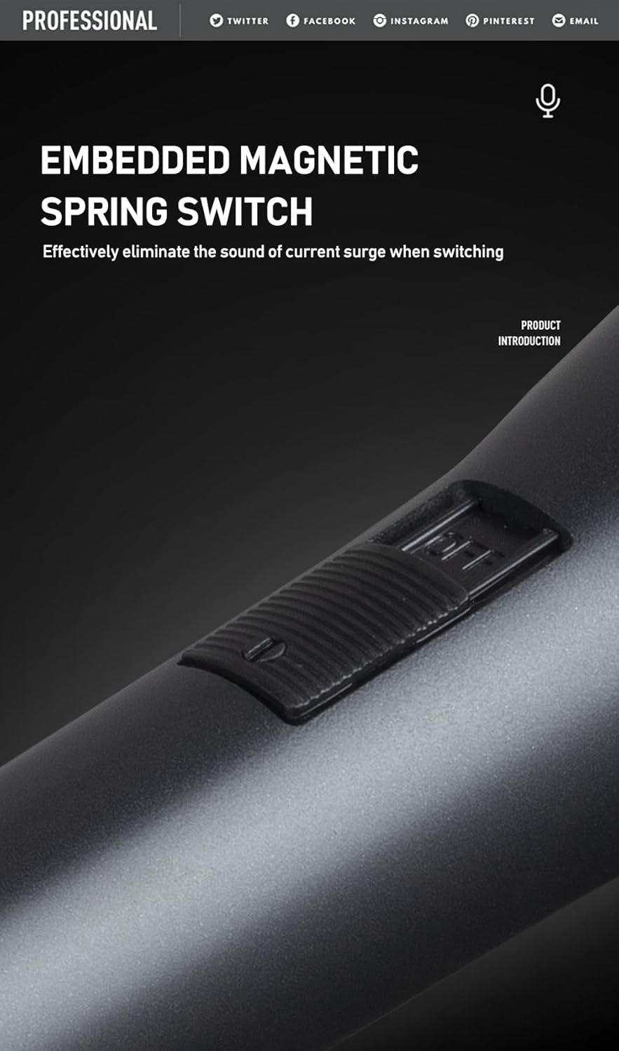 M9 Dynamic Vocal Classic Style Microphone Audio Classic Professional Dynamic Cardioid Unidirectional