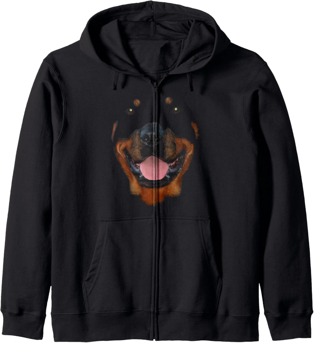 Rottweiler Gesicht Kapuzenjacke