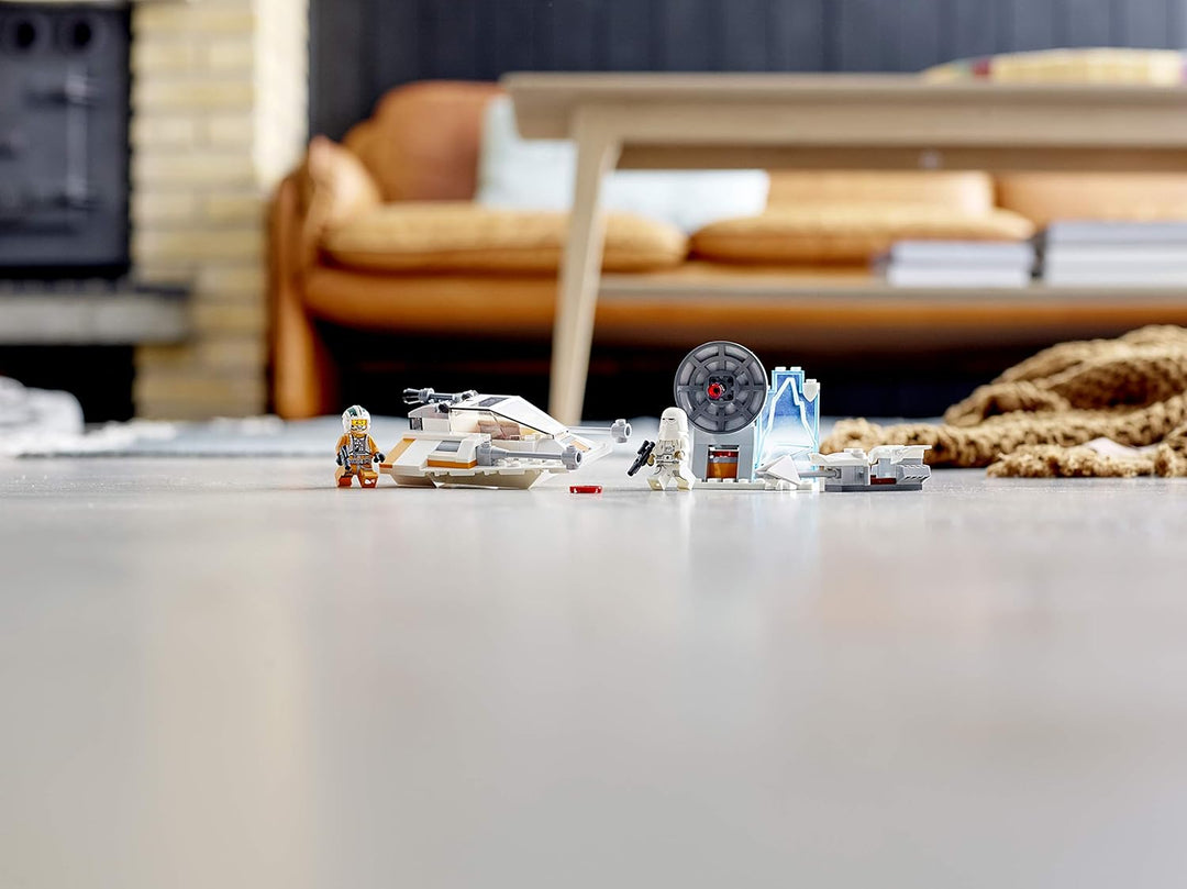LEGO 75268 Star Wars Snowspeeder, Verteidigungsstation und Speeder-Bike, Spielset mit Starter-Stein