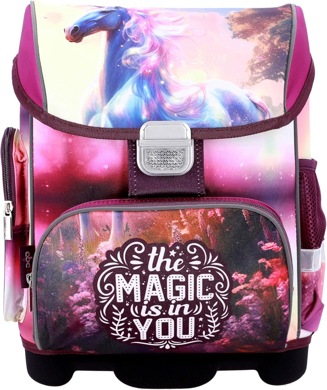 Einhorn Unicorn Pferd Pony Horse 9 Teile Set Schulranzen Schultasche Ranzen Tornister Federmappe Sch