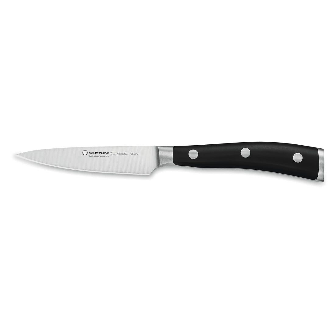 Wüsthof Gemüsemesser 9 cm, Classic Ikon (4086-7/09), rostfreier Edelstahl, ergonomischer Griff, hoch