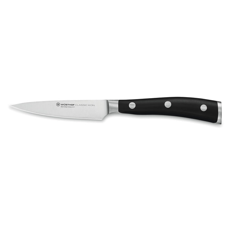 Wüsthof Gemüsemesser 9 cm, Classic Ikon (4086-7/09), rostfreier Edelstahl, ergonomischer Griff, hoch