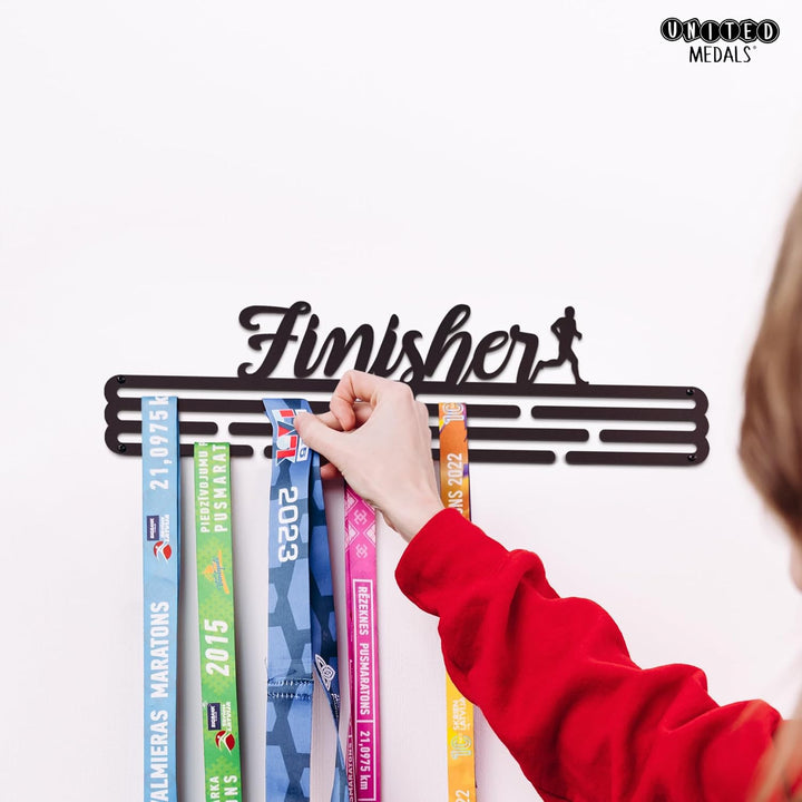 United Medals Finisher Medaillenhalter Edelstahl | Medaillen Aufhänger | Medal Hanger Holder Display