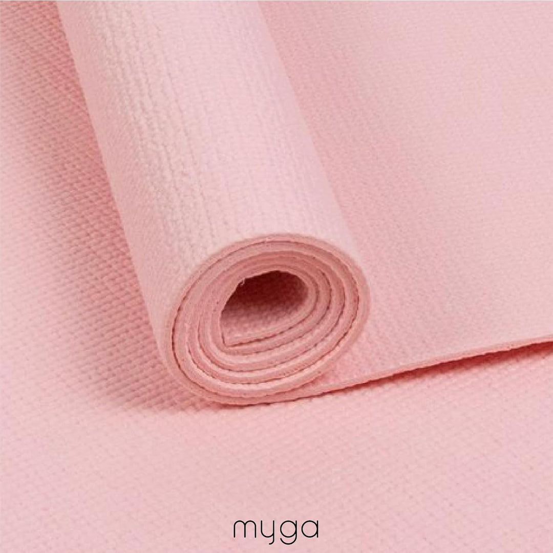 Myga Einsteiger-Yogamatte | Rutschfest & Leicht zu tragen – 4 mm Dicke | Ideal für Yoga, Pilates, Me