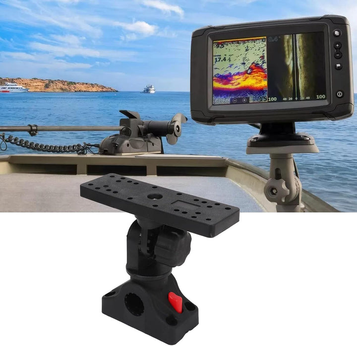 Fischfinder-Halterung, 360-Grad-Drehung, Universelle Montageplatte, Marine-Elektronik-Fischfinder-Ha