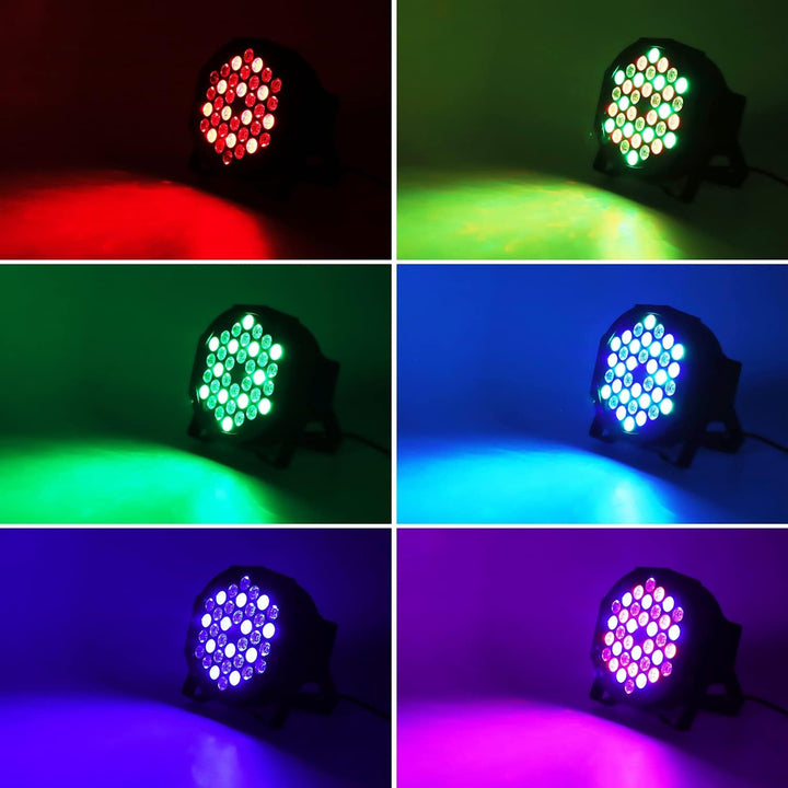 HOLDLAMP 36 LED Par Scheinwerfer mit Fernbedienung, RGBW DMX512 Disco Bühnenlicht mit Verstellbare H