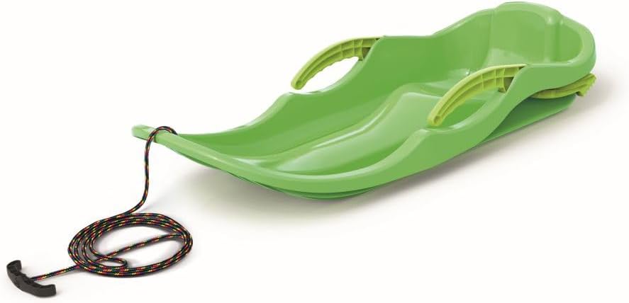Schlitten Bob Schlitten Kinderbob Rodel Kinderschlitten mit Bremsen inkl. Zugseil Rutscher Rodelschl