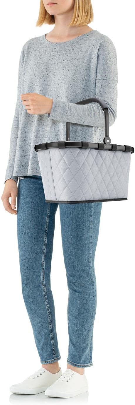 reisenthel carrybag frame rhombus light grey – Stabiler Einkaufskorb mit viel Stauraum und praktisch