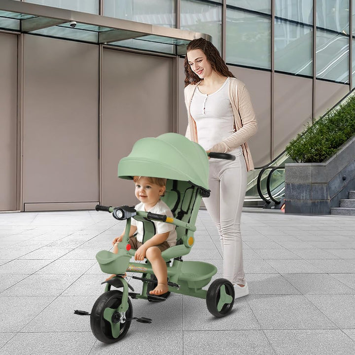 Kompakter Kinderwagen – bis 25 kg, neigbar, faltbar, mit Getränkehalter, Regenschutz, Sonnenblende (
