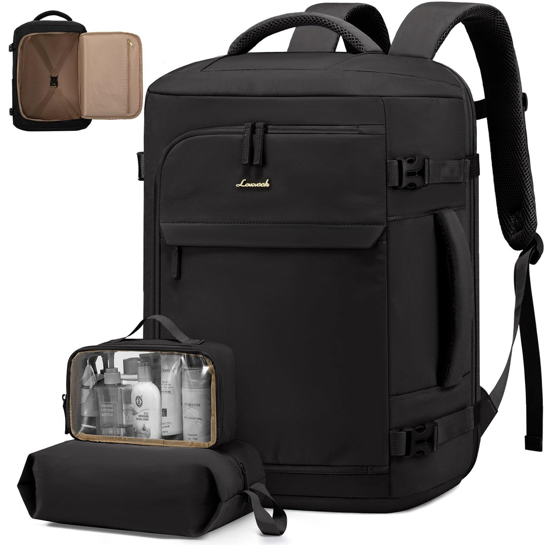 LOVEVOOK Reiserucksack Damen Herren, Handgepäck Rucksack Flugzeug, Travel Backpack Women, Laptop Ruc