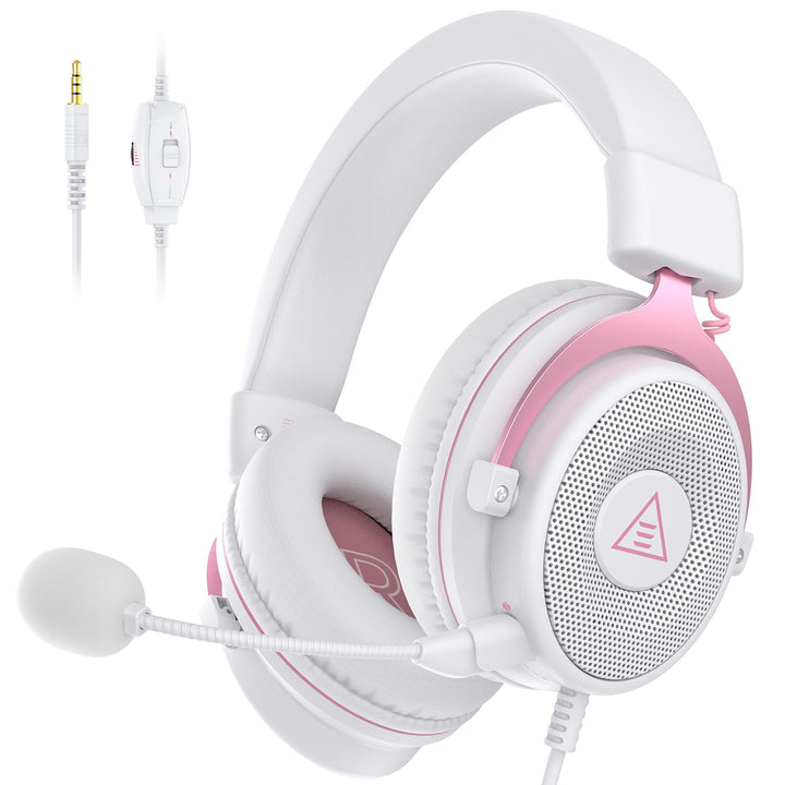 EKSA E900 Gaming Headset, PC Headset mit Abnehmbar Mikrofon mit Geräuschunterdrückung, 3D Surround S