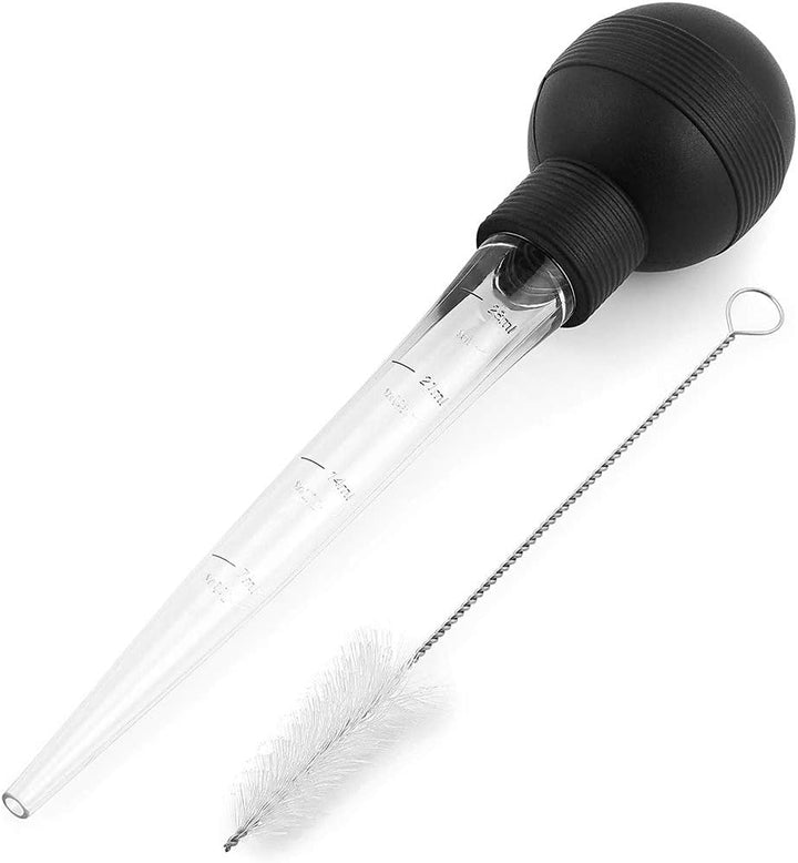 Truthahnbräter Zum Kochen, Bratenspritze, Glas, Truthahnbräter und Truthahnöltropfer mit Bürste, Häh