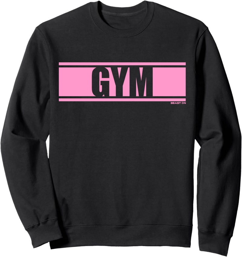 Gym Rosa Gym Fitness Workout rosa Schrift Druck Motiv Sweatshirt