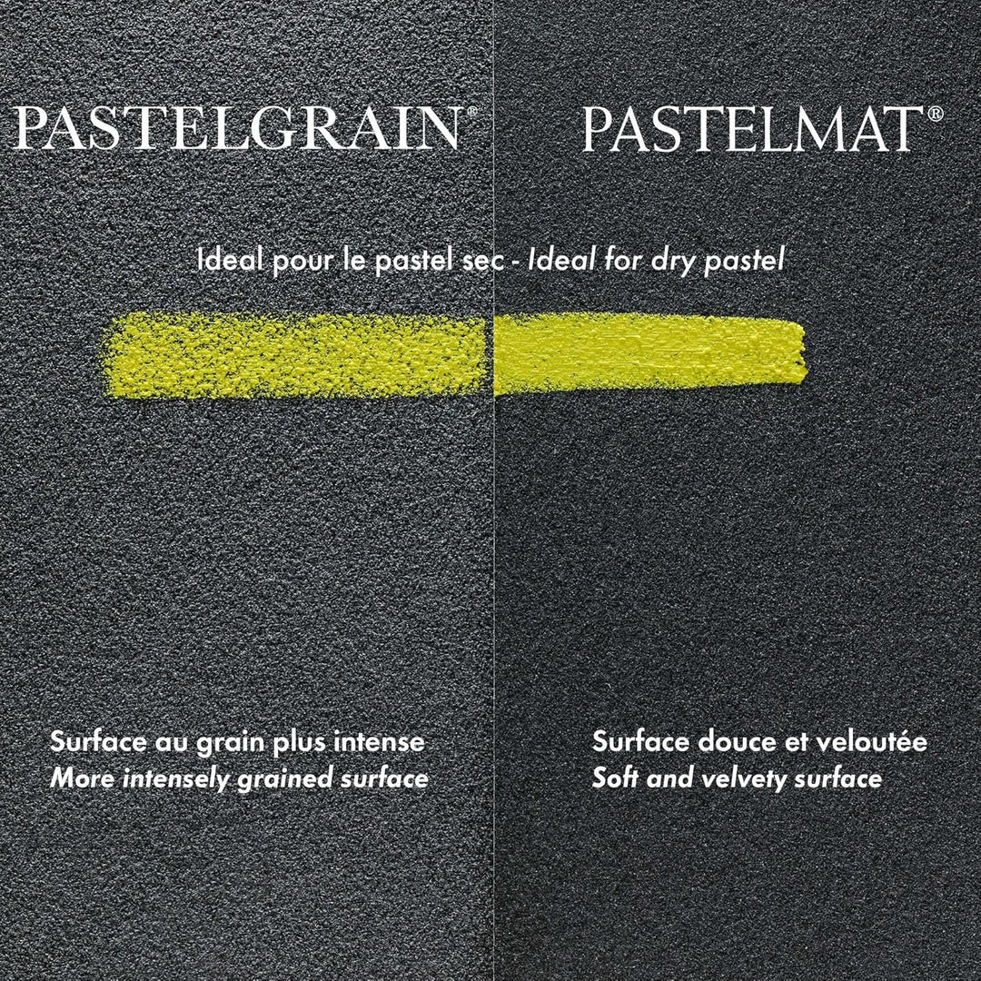 Clairefontaine 96018C Zeichenblock Pastelmat (12 Blatt, 30 x 40 cm, 360 g, mit 4 transparenten Trenn