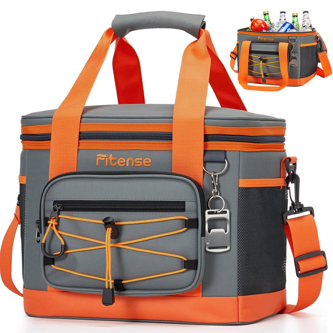 Kühltasche Faltbar, Weiche Kühltasche, 4-lagige isolierte auslaufsicher, Isoliertasche Kühlbox, isol