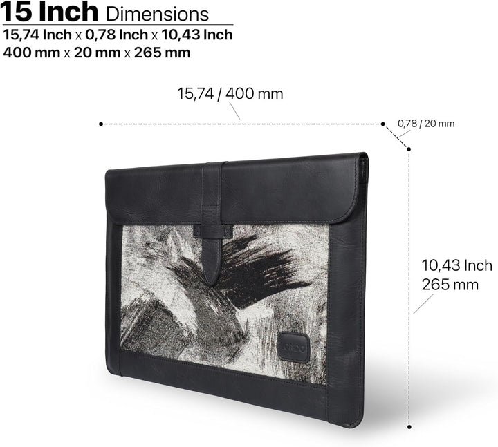 Londo Echtleder Tasche, Hülle für MacBook Pro – 13,3 & 13 Zoll und iPad Pro 12.9 Zoll Kompatibel mit