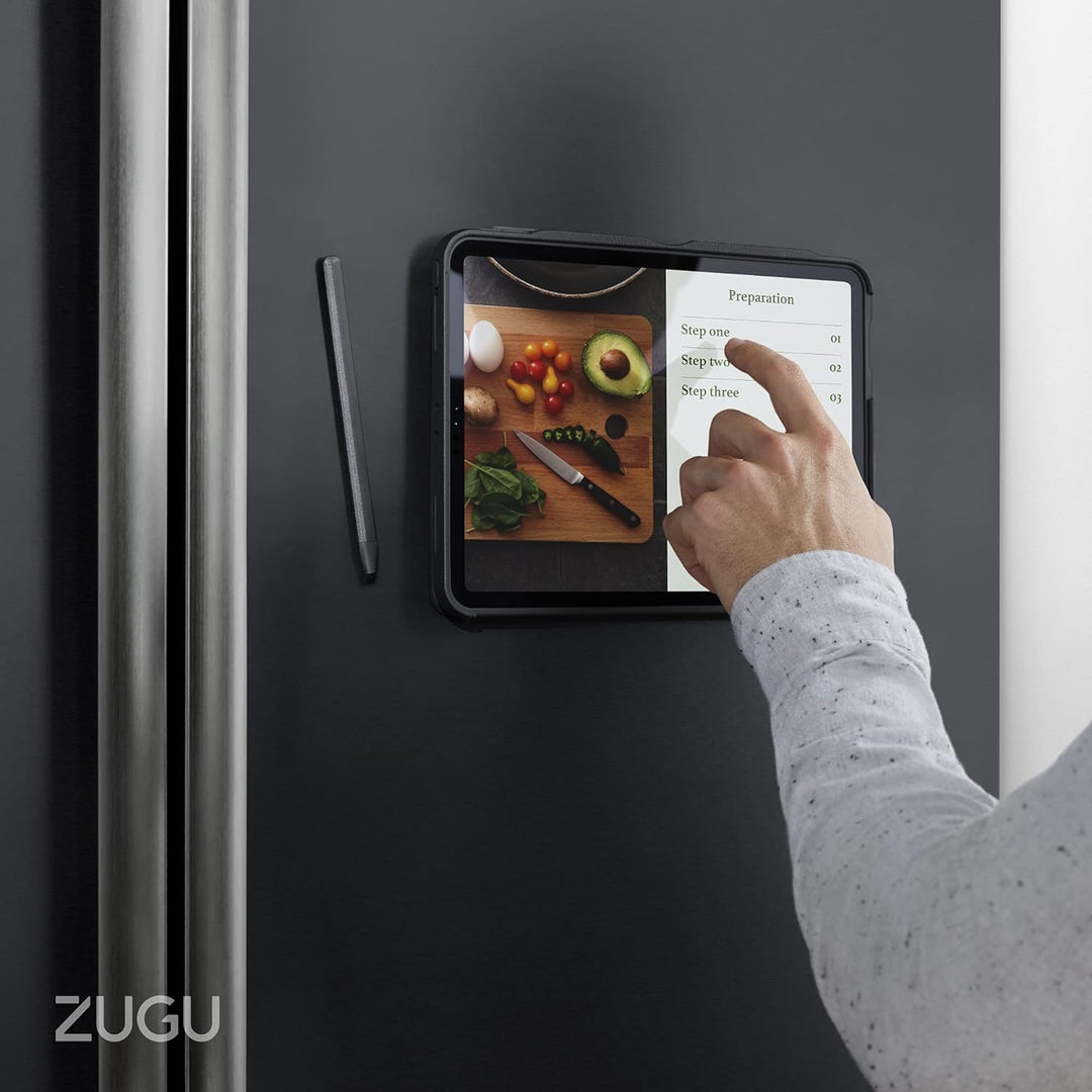 ZUGU iPad Pro 12.9 Hülle 2021 5. Generation, schlanke Schutzhülle 10 Winkel-Ständer magnetisch, Aufl