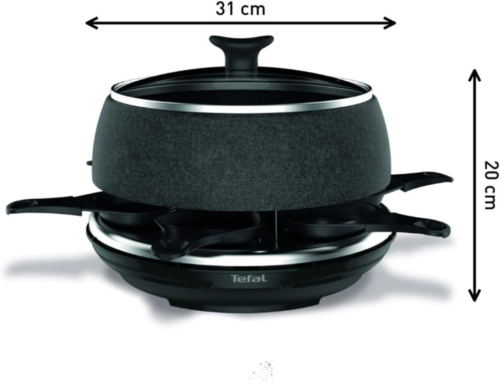 Tefal Raclette & Fondue Cheese'n Co RE12C8 | Elektrischer Raclette-Grill + Fondue-Gerät | für 6 Pers