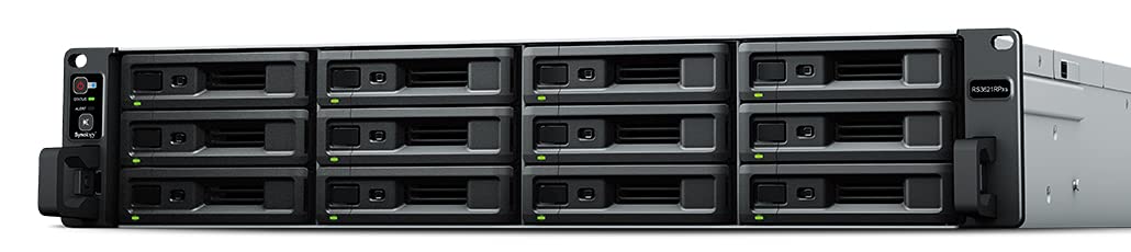 SYNOLOGY RS3621RPXS 2U 12BAY 2.2GHz 6C 8GB DDR4 4X 1GBE 2X USB 3.2 RPS, schwarz