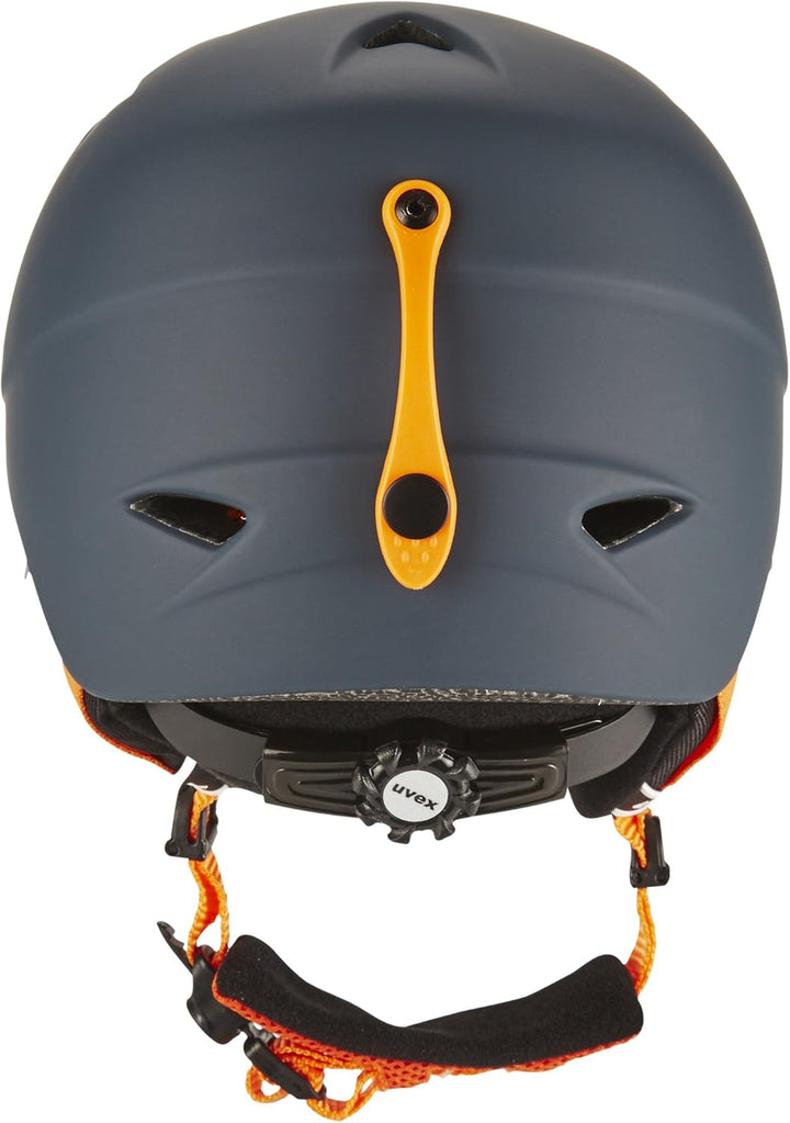 Uvex Kinder Airwing 2 Skihelm 52-54 cm titanium-orange mat, 52-54 cm titanium-orange mat