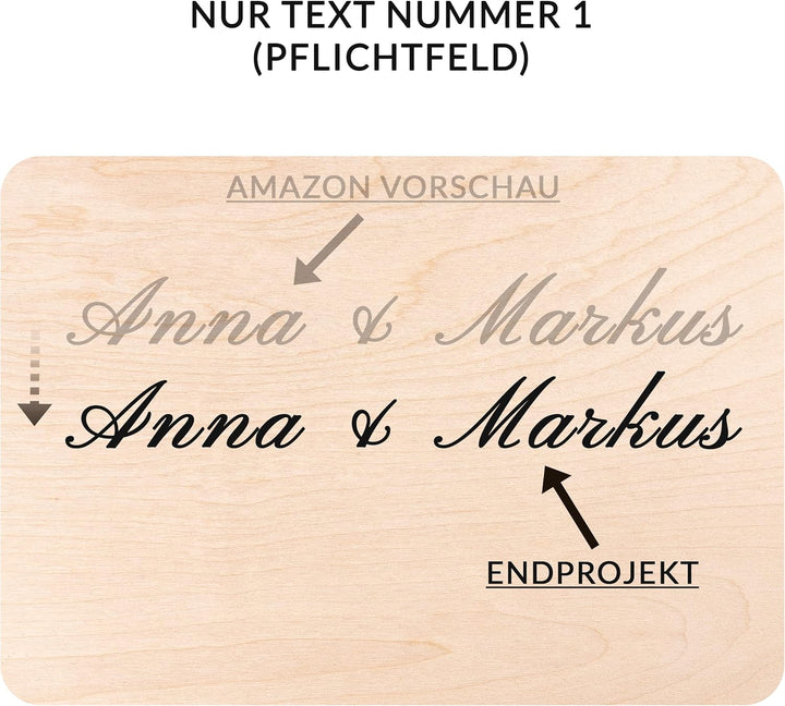 Creative Deco Personalisierte Geschenke Wunschtext Holzkiste | Dein Eigener Beliebig Text Individuel