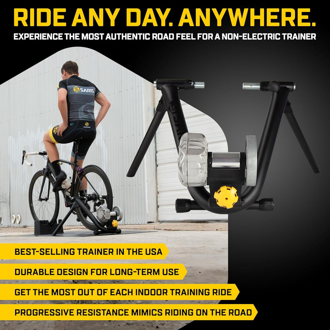 Saris Fluid2 Indoor Bike Trainer, Smart Equipped Option, Fits Road and Mountain Bikes, Compatible wi