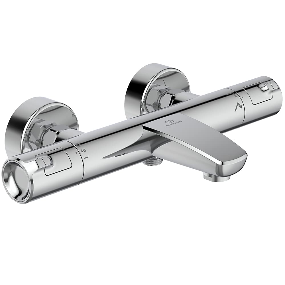 Ideal Standard A7697AA Ceratherm T50 Mischbatterie für Badewanne und Dusche, Chrome Ceratherm T50 Th