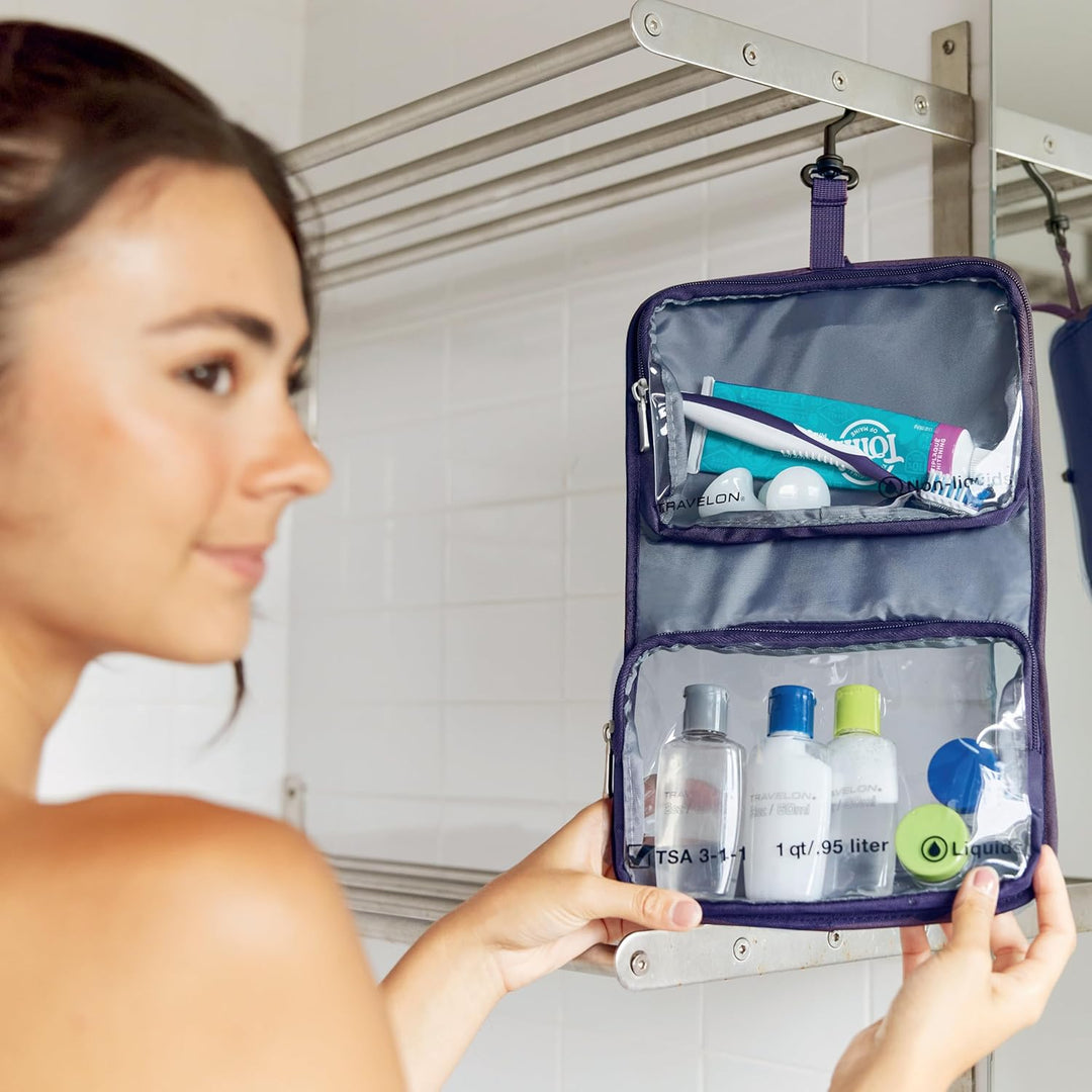 Travelon Wet Dry 1 Quart Tasche mit Kunststoff Flaschen, schwarz (schwarz) - 11024 500 Einheitsgröss