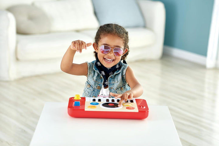 Hape DJ Mischpult - Elektronisches Kinder-Mix und Spin Studio mit Soundeffekten, Scratch-Funktion un