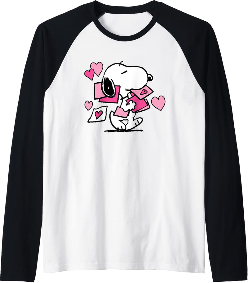 Peanuts Snoopy Valentinsbrief Raglan