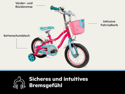 Schwinn Elm Kinderfahrrad, 12,14,16,18,20 Zoll-Reifen, inklusive Stützräder, empfohlene Fahrerhöhe,