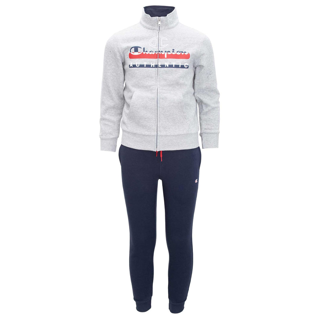 Champion Jungen Legacy Sweatsuits B-Graphic Shop Powerblend Fleece Full Zip Sportanzug 3-4 Jahre Gri