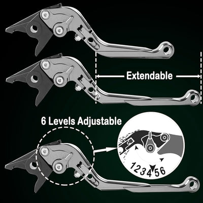 CNC Bremshebel Kupplungshebel Klappbar Ausziehbar Kupplung Bremshebel-Set Für Piaggio Vespa GTS 300