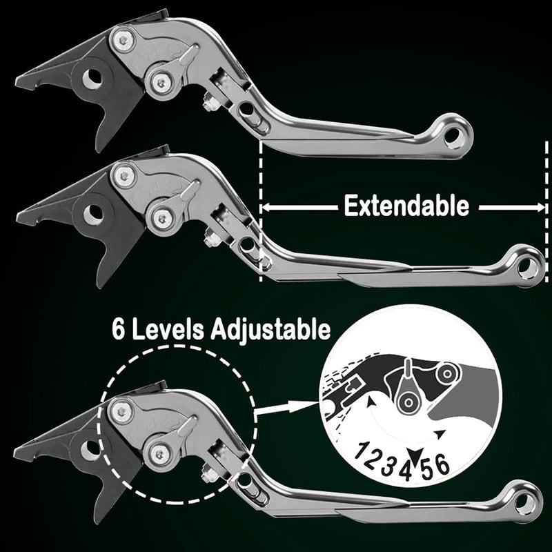 CNC Bremshebel Kupplungshebel Klappbar Ausziehbar Kupplung Bremshebel-Set Für Vulcan S 650 2015-2020