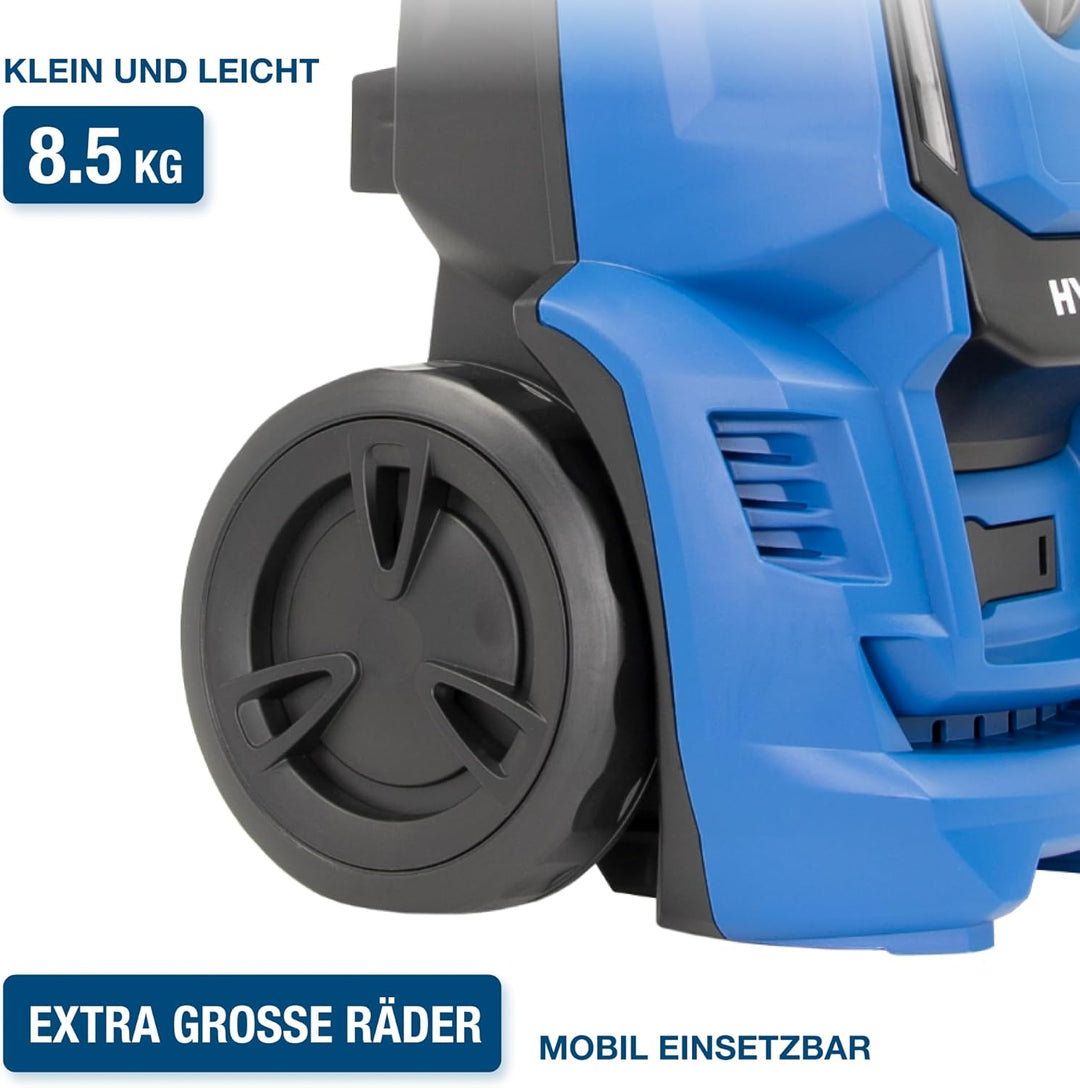 HYUNDAI Hochdruckreiniger HPW1800CE, max. 140 bar - 420 l/h, 1800 W, verdreh-sicherer 7 m Schlauch i