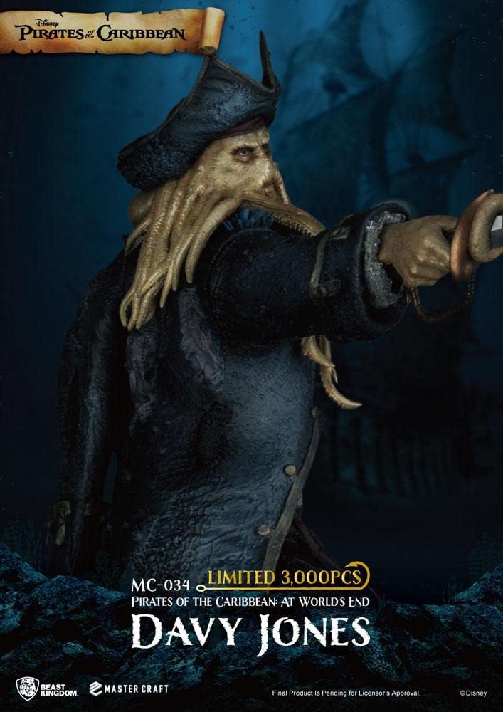 Beast Kingdom MC-034 Pirate Fluch der Karibik: at World's End Master Craft Davy Jones, Mehrfarbig