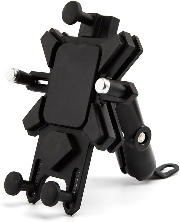 APEBAZY Motorrad-Fahrrad-Telefonhalterung, verstellbar, schwenkbar, stossfest und robust, Universal-