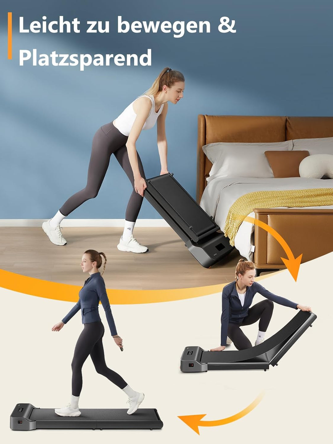 WalkingPad by KingSmith Z1, P1, A1 Pro, Z3 Hybrid+ Walking-Pad Laufband für Zuhause Büro klappbar (j