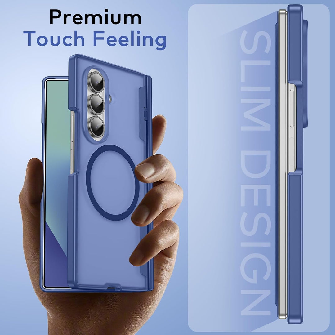 für Samsung Galaxy Z Fold 7 Hülle [Kompatibel mit MagSafe] mit Displayschutzfolie & Scharnier Schutz
